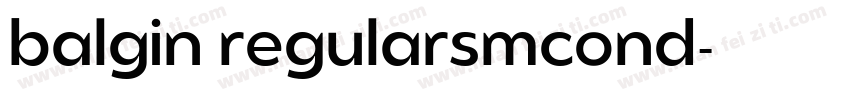 balgin regularsmcond字体转换